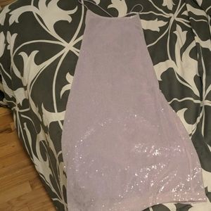 Purple sequin dress